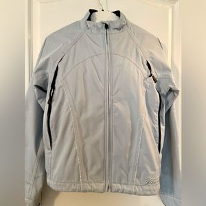 Asics powder blue lined windbreaker